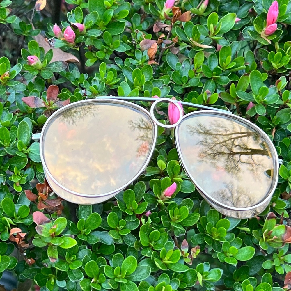Chloe Gold Aviator Sunglasses